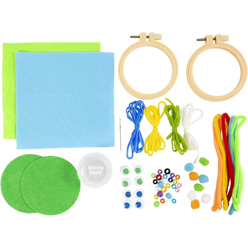 Kreativní sada Mini Craft Kit Embroidery Faces