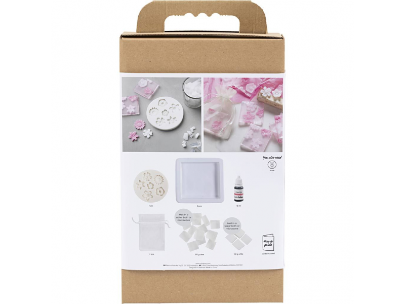 Kreativní sada výroba mýdla Flowers Pink