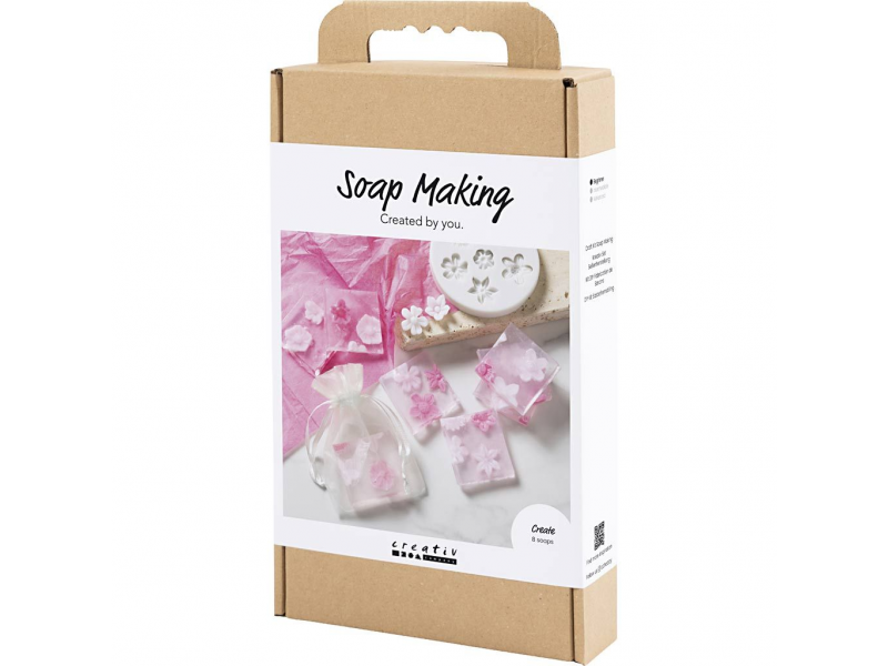 Kreativní sada výroba mýdla Flowers Pink