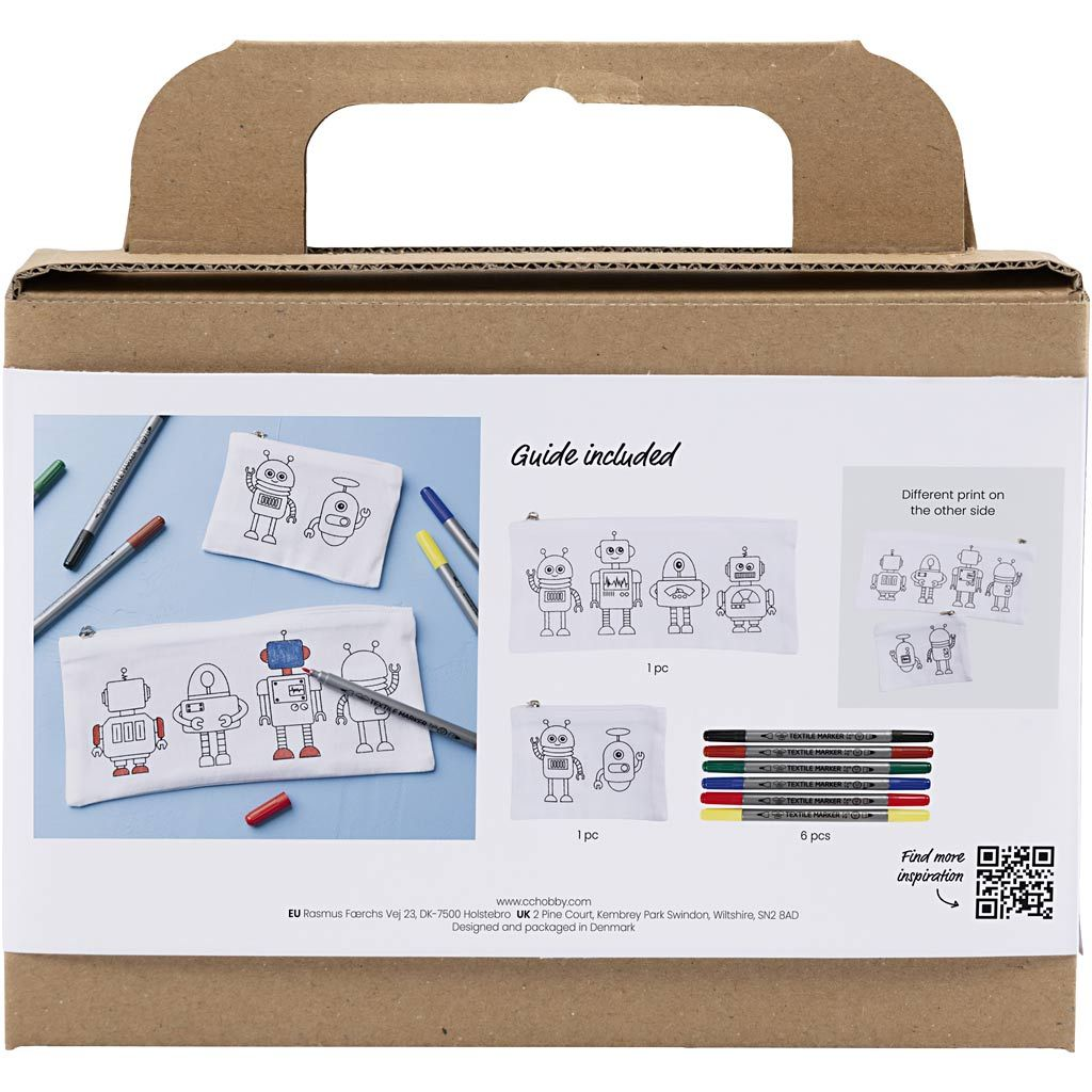 Kreativní sada Mini Craft Kit Textile Colouring Robot