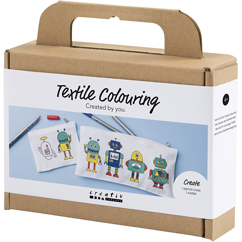 Kreativní sada Mini Craft Kit Textile Colouring Robot