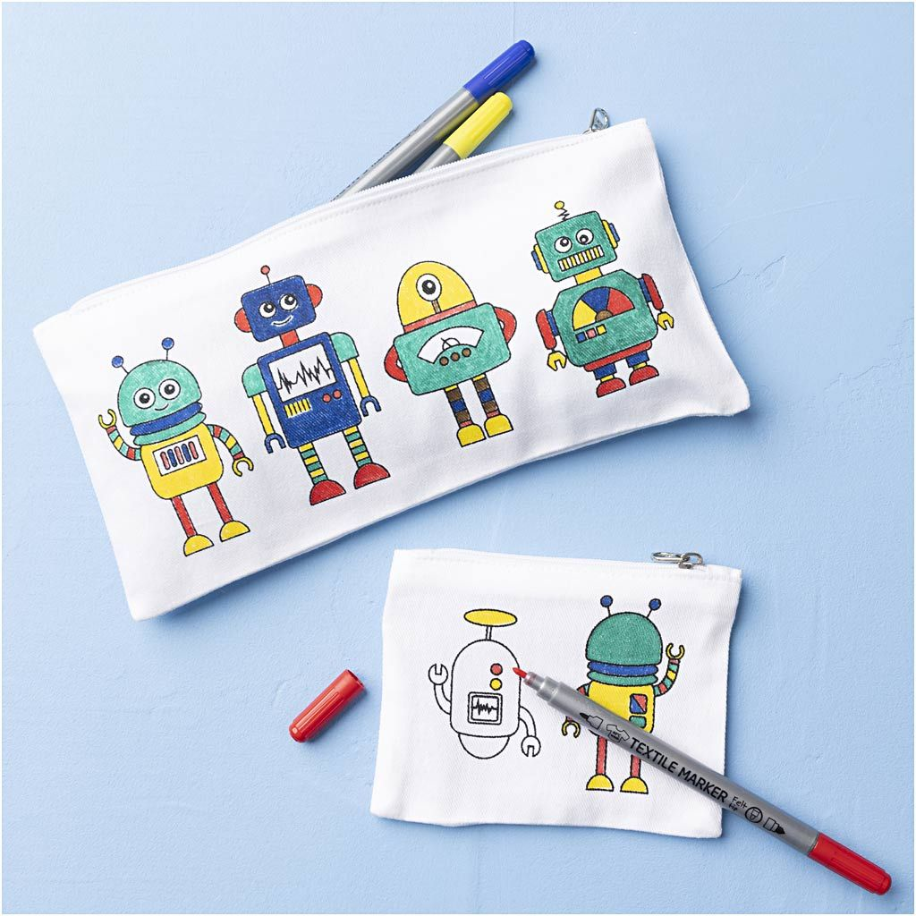 Kreativní sada Mini Craft Kit Textile Colouring Robot