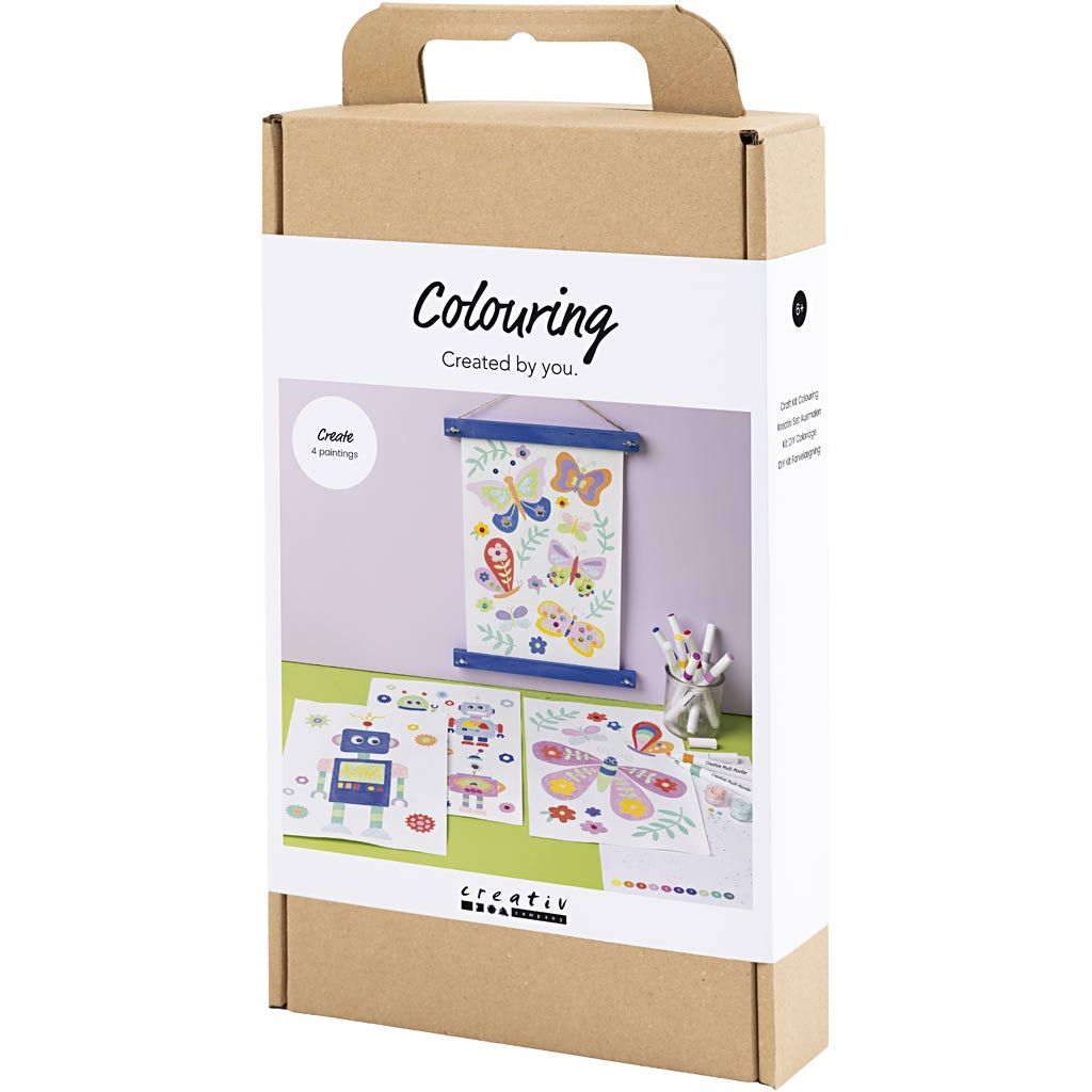 Kreativní sada Craft Kit Colouring Butterfly & Robot