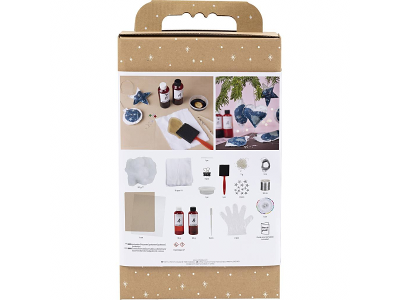 Kreativní sada Kyanotypie vánoční ozdoby