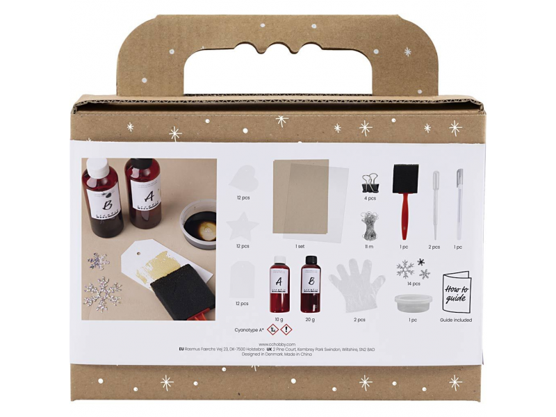 Kreativní sada Kyanotypie dárkové visačky