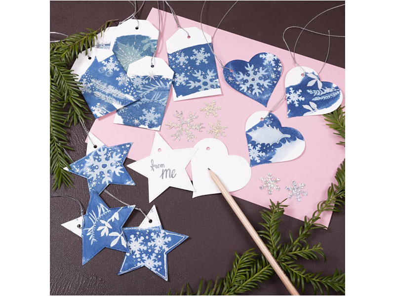 Kreativní sada Kyanotypie dárkové visačky