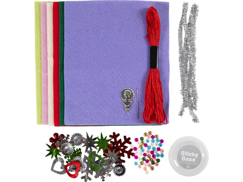 Kreativní sada Vánoční ozdoby plstěné