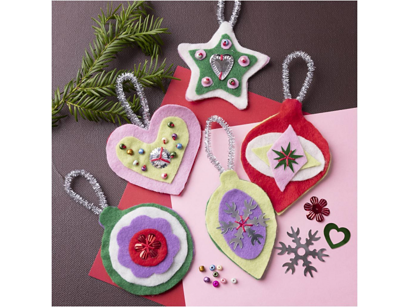 Kreativní sada Vánoční ozdoby plstěné