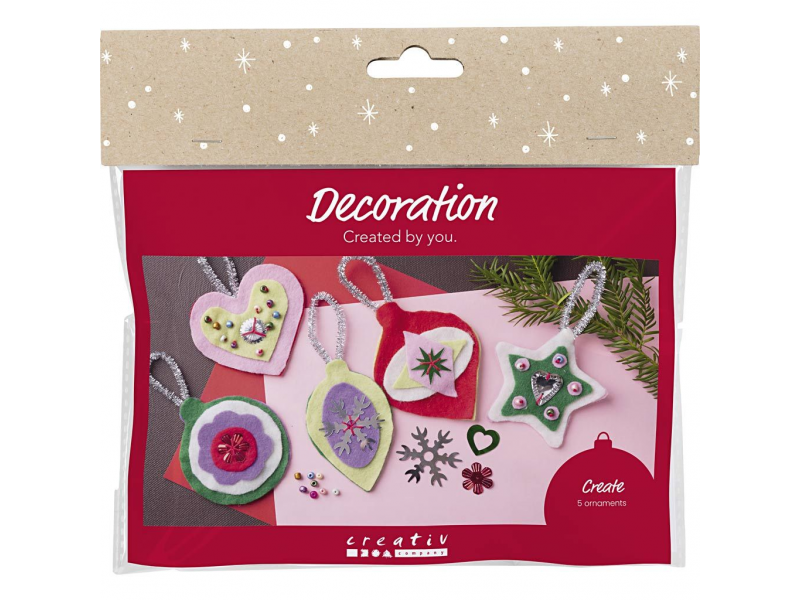 Kreativní sada Vánoční ozdoby plstěné