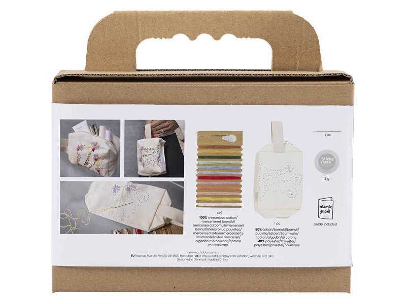 Kreativní sada Vyšívaná toaletní taška