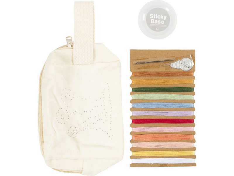 Kreativní sada Vyšívaná toaletní taška