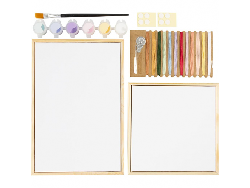 Kreativní sada Akrylové malování a vyšívání