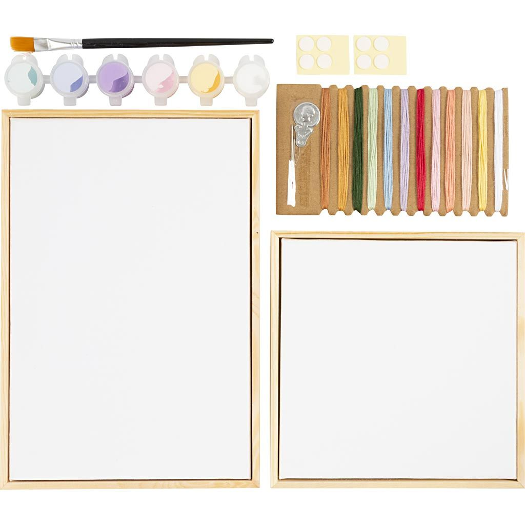 Kreativní sada Akrylové malování a vyšívání