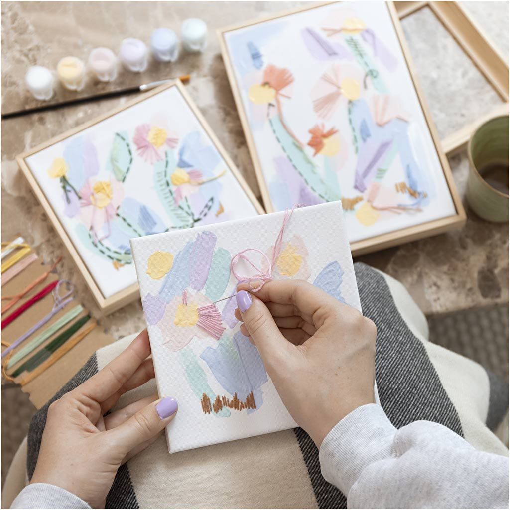 Kreativní sada Akrylové malování a vyšívání