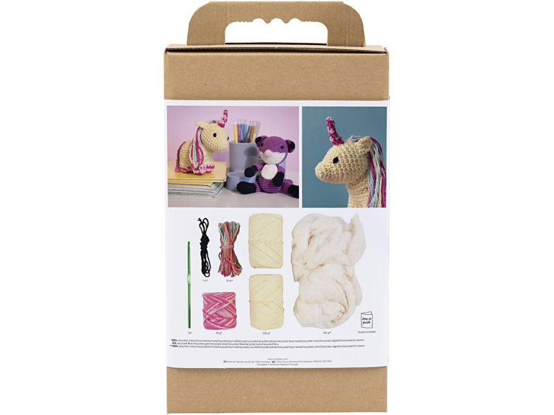 Sada na háčkování Amigurumi jednorožec