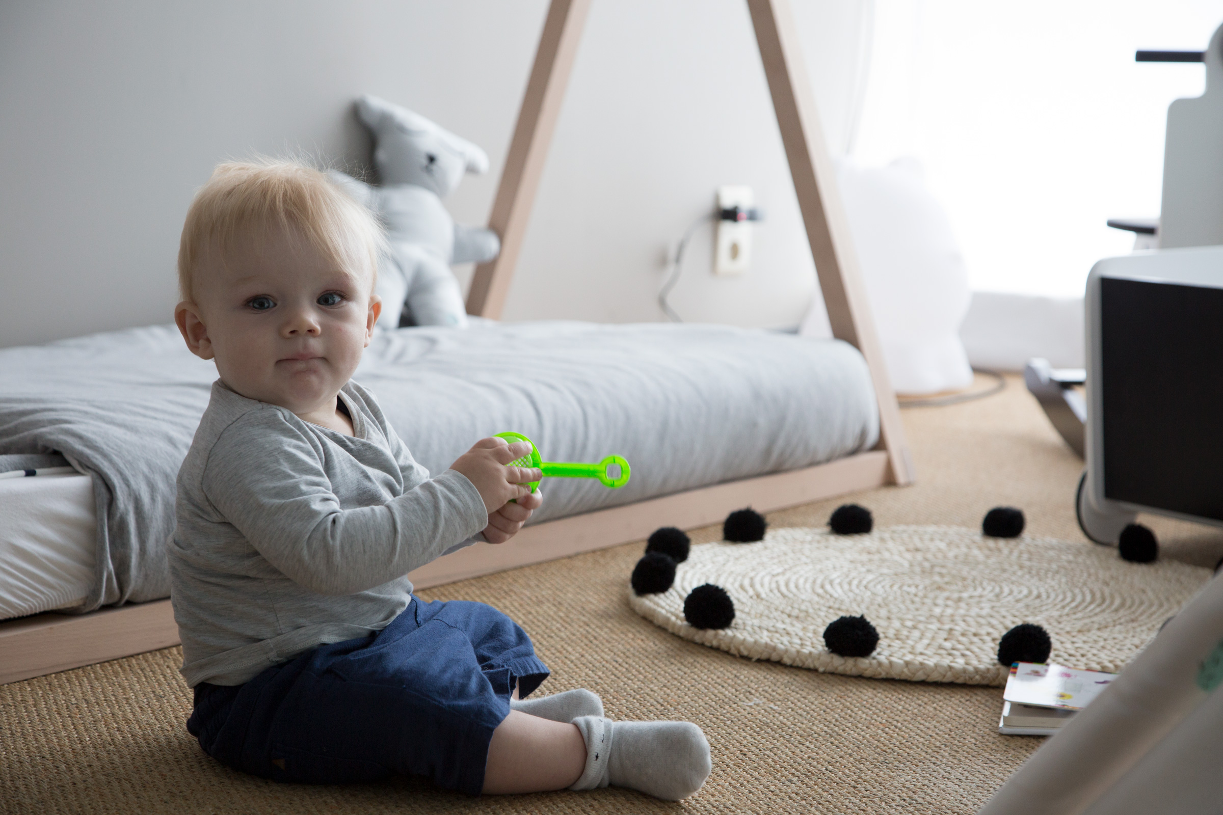 Postel Tipi stan konstrukce Natural White 70x140cm