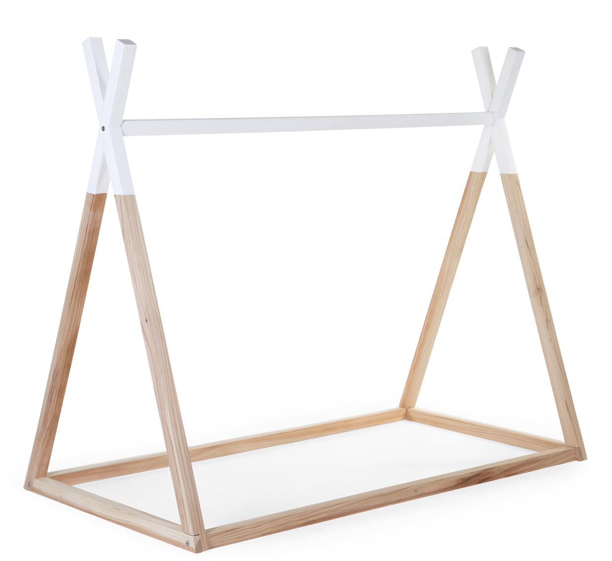 Posteľ Tipi stan konštrukciaNatural White 70x140cm