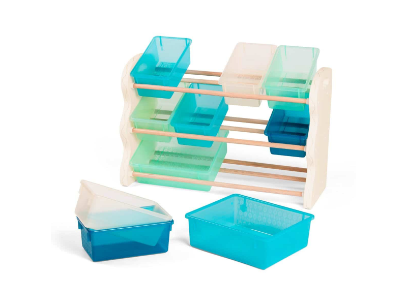 Organizér na hračky s ukládacími boxy
