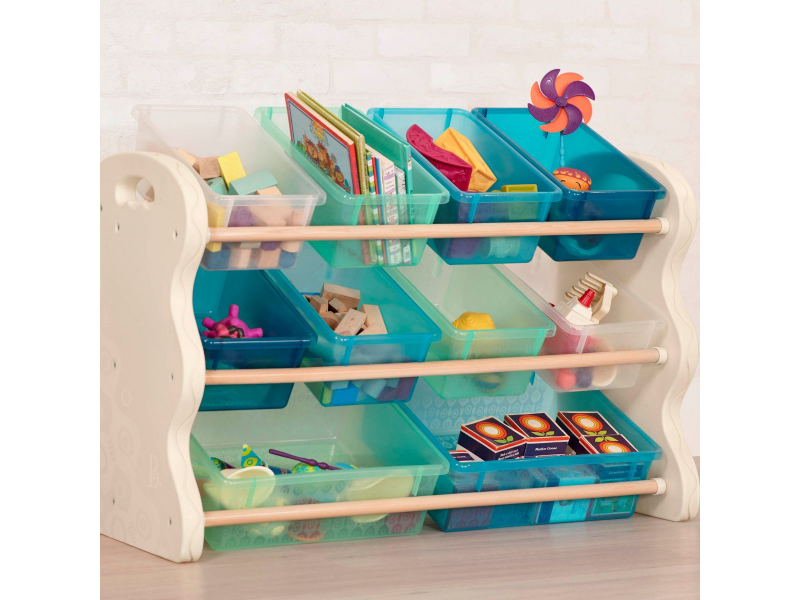 Organizér na hračky s ukládacími boxy