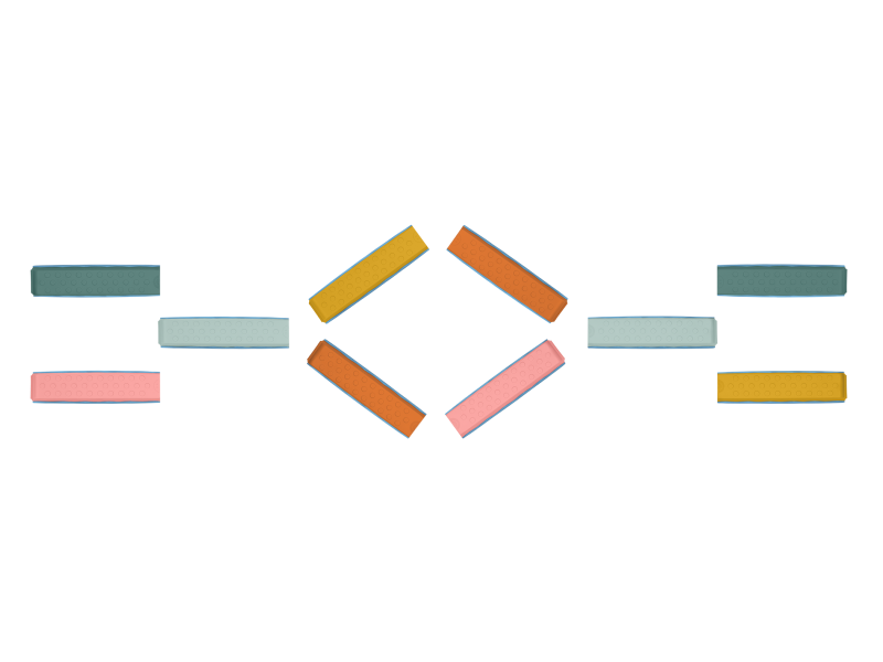 Překážková dráha Balance & Hop 10 ks