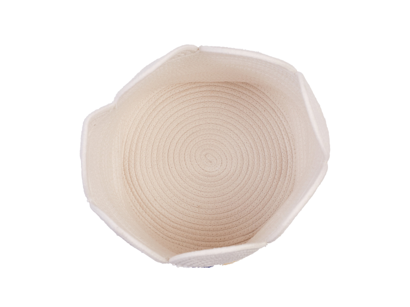 Koš na hračky Květina Off White 30x30x30 cm