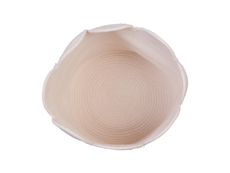 Koš na hračky Květina Off White 35x35x35 cm