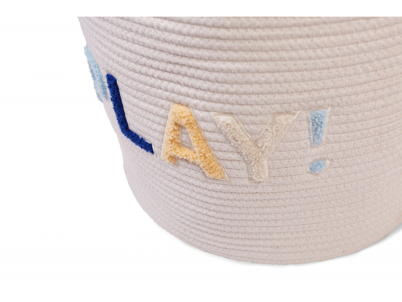 Koš na hračky Květina Off White 35x35x35 cm