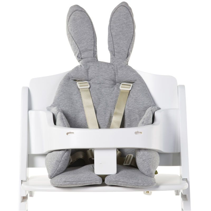 Sedací podložka do dětské židličky Rabbit Jersey Grey