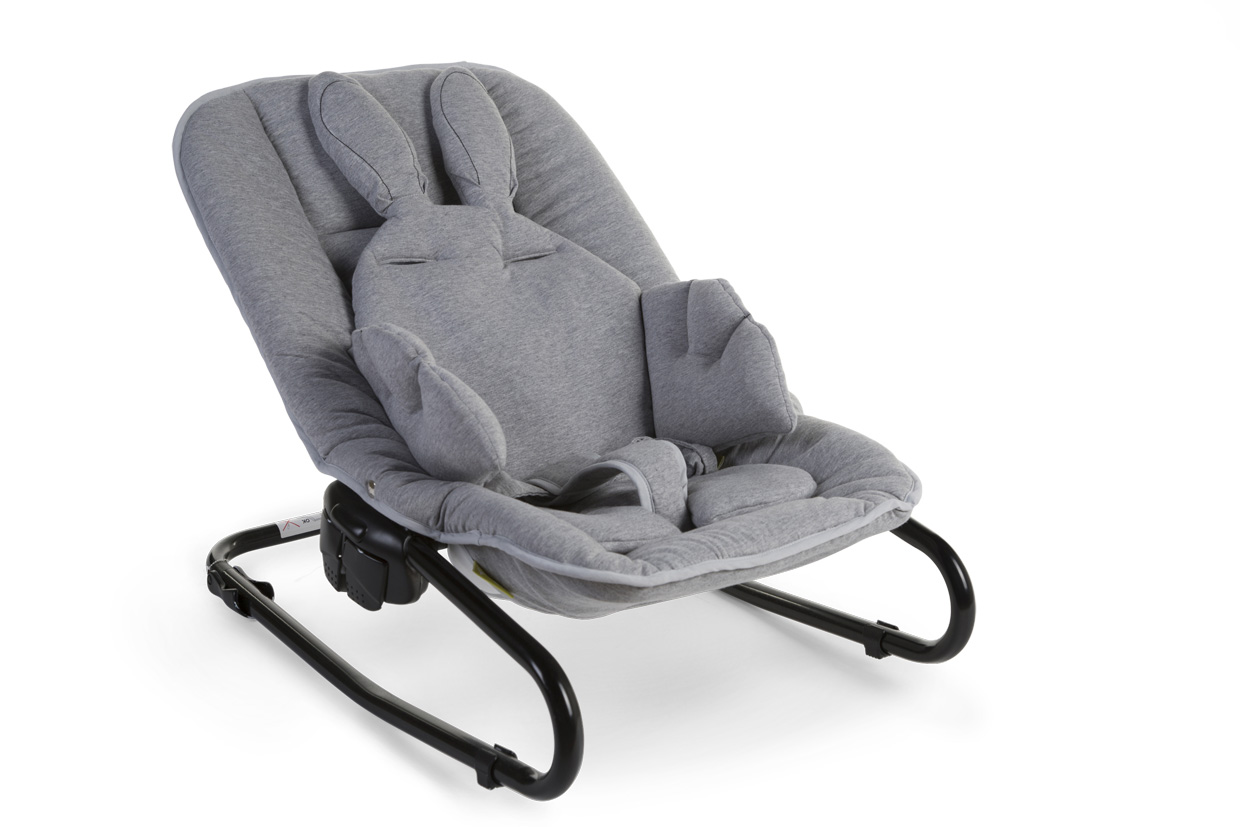 Sedací podložka do dětské židličky Rabbit Jersey Grey