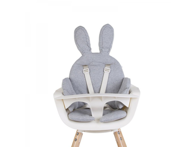 Childhome Sedací podložka do dětské židličky Rabbit Jersey Grey
