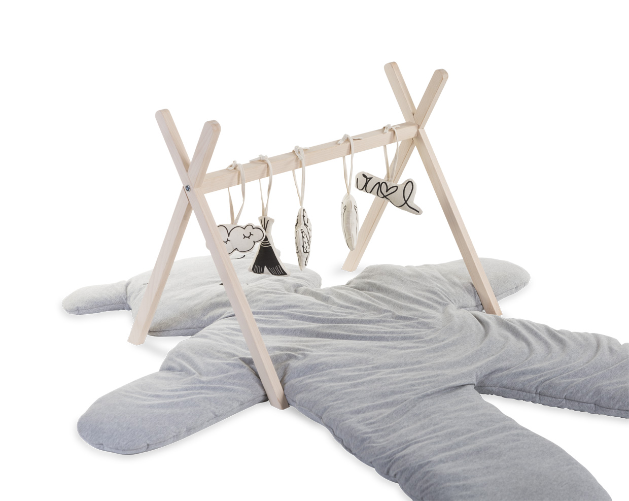Hrací deka medvěd Teddy Jersey Grey 150cm