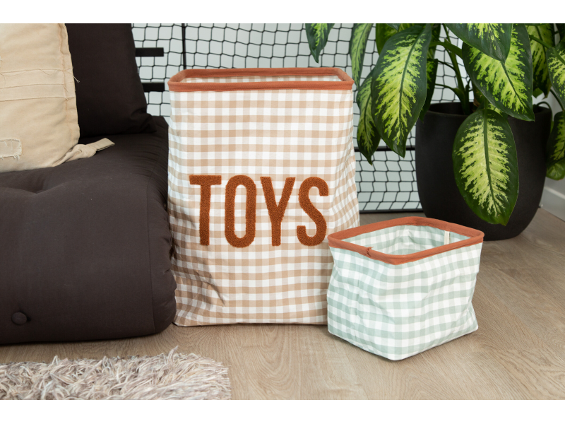 Koš na hračky 20x20x25 cm Vichy Sage Green