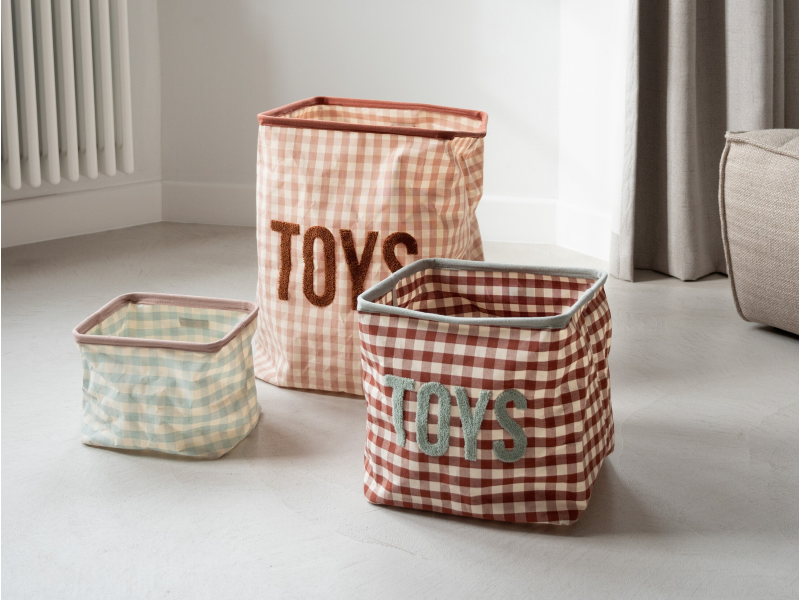 Koš na hračky 20x20x25 cm Vichy Sage Green