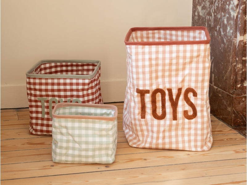 Koš na hračky 20x20x25 cm Vichy Sage Green