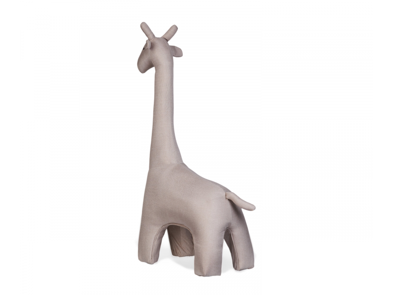 Žirafa textilní stojící Beige