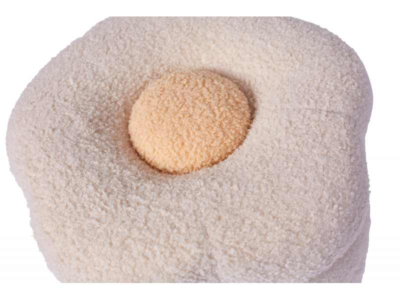 Box na hračky 2v1 Květina Off White