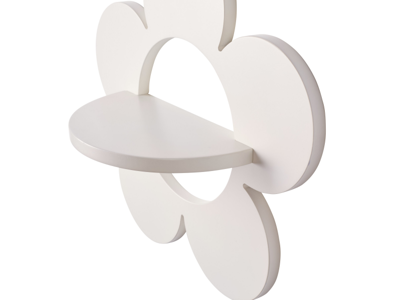 Polička na stěnu Květina