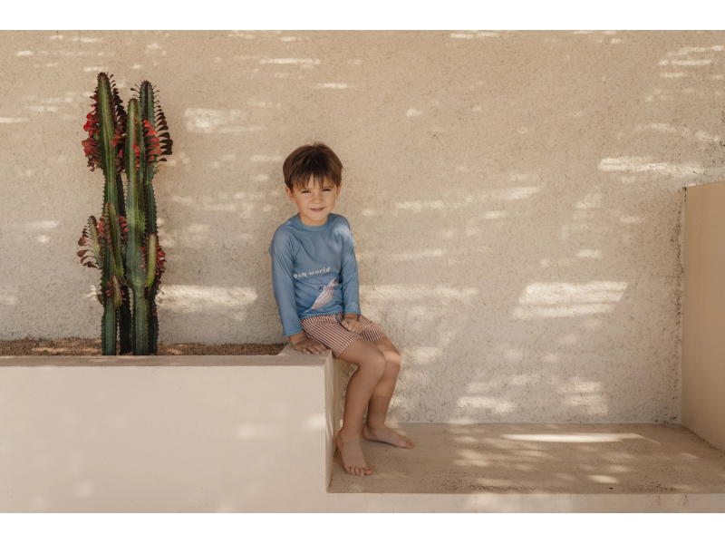 Plavecké triko dlouhý rukáv Ocean Blue vel. 74/80