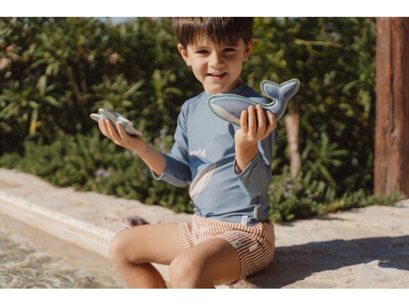 Plavecké triko dlouhý rukáv Ocean Blue vel. 98/104