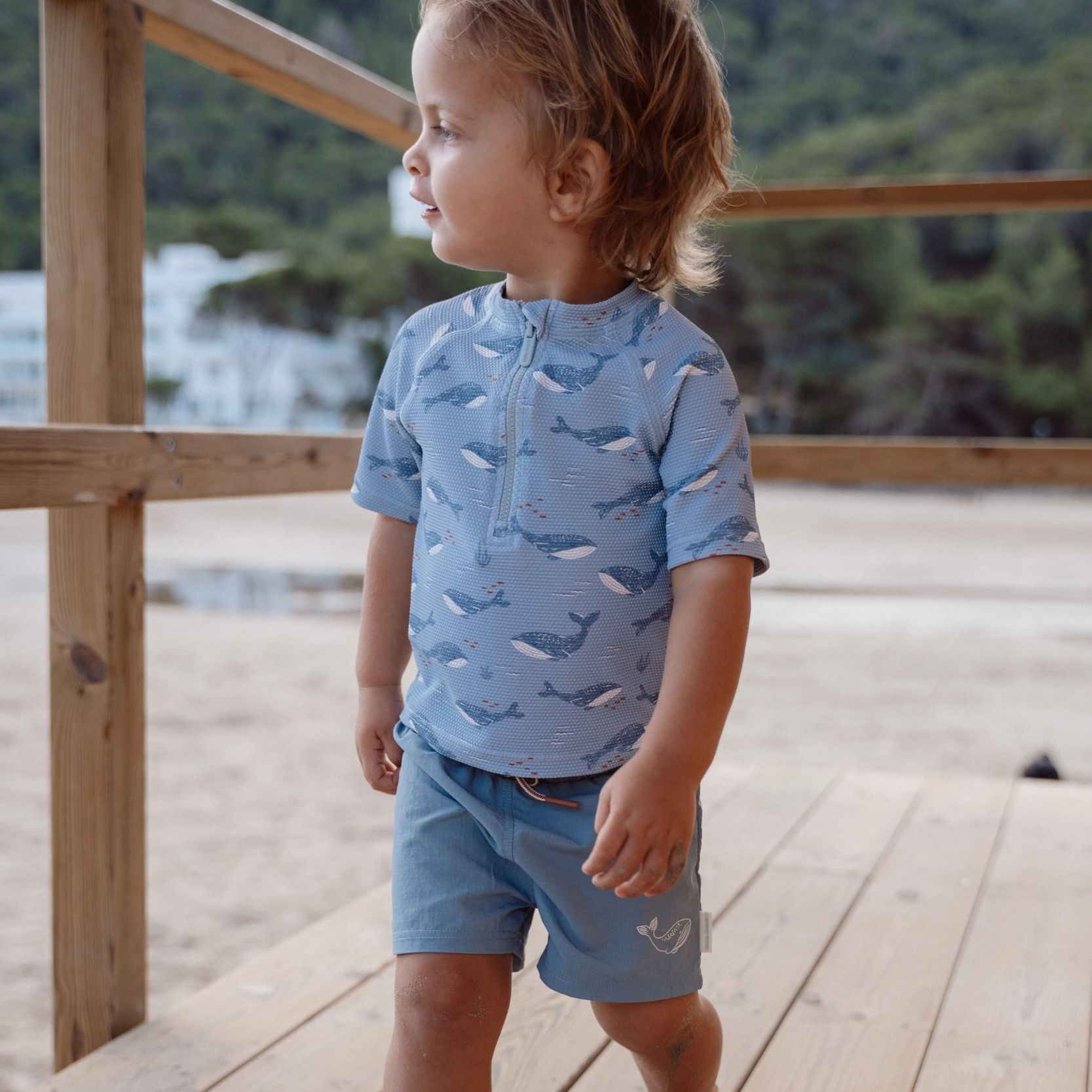 Plavecké triko krátký rukáv Ocean Splash vel. 98/104