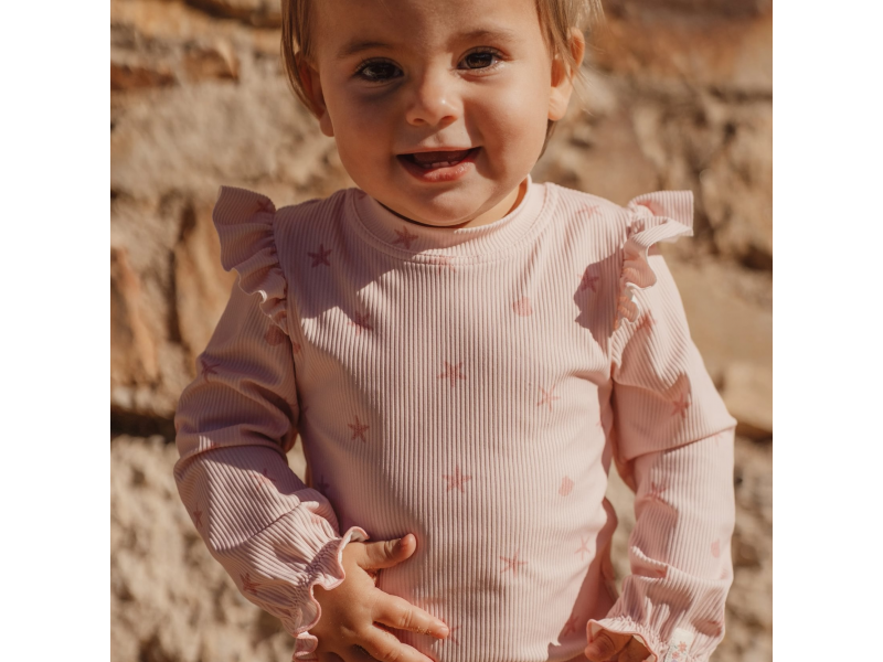 Plavky dlouhý rukáv Dreamy Seashells vel. 98/104