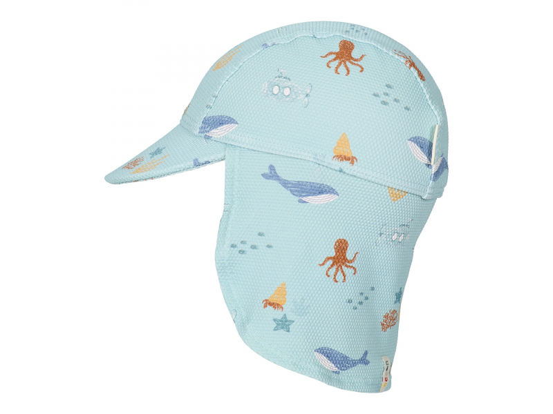 Plážová kšiltovka s ochranou krku Ocean Friends vel. 2