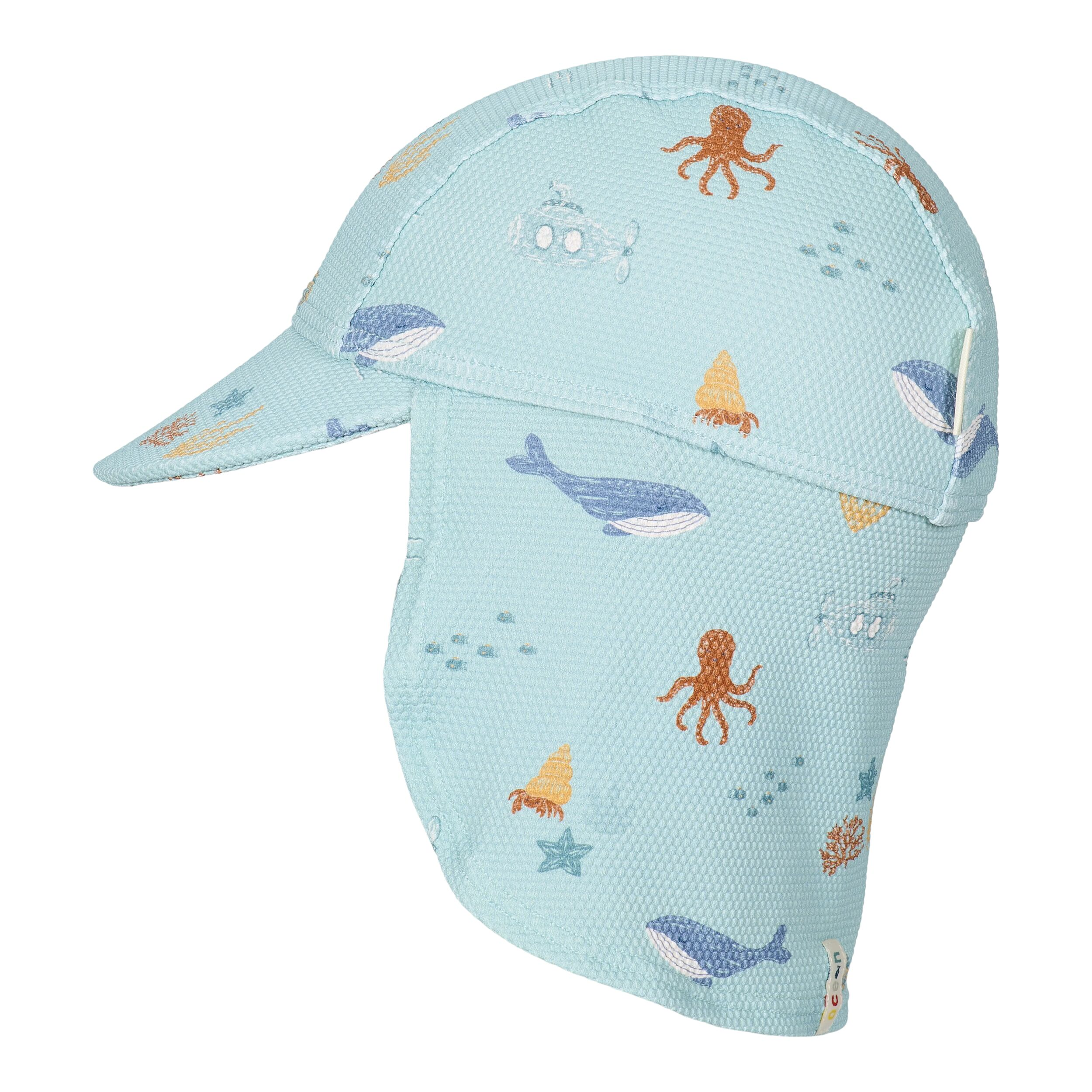 Plážová kšiltovka s ochranou krku Ocean Friends vel. 3