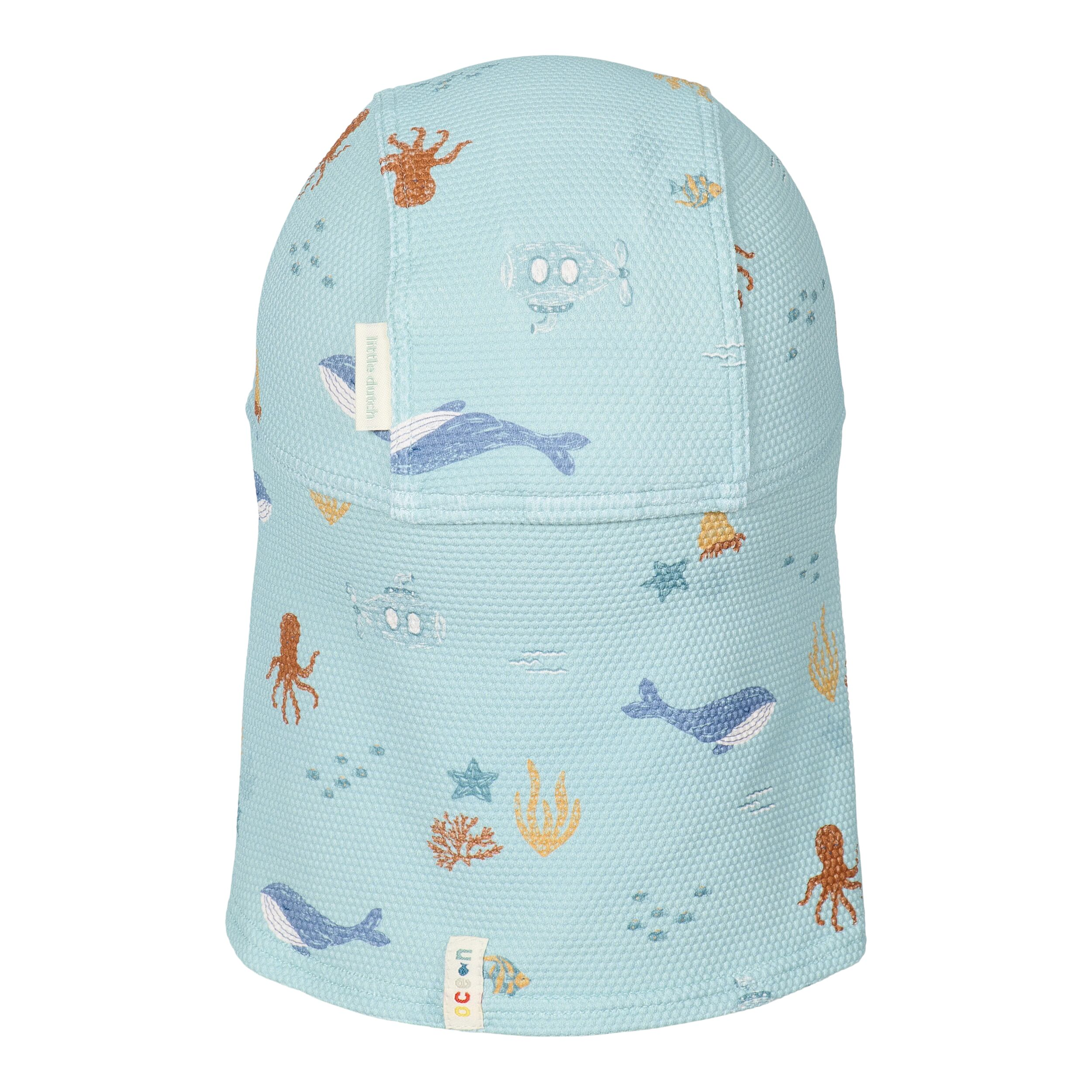 Plážová kšiltovka s ochranou krku Ocean Friends vel. 3