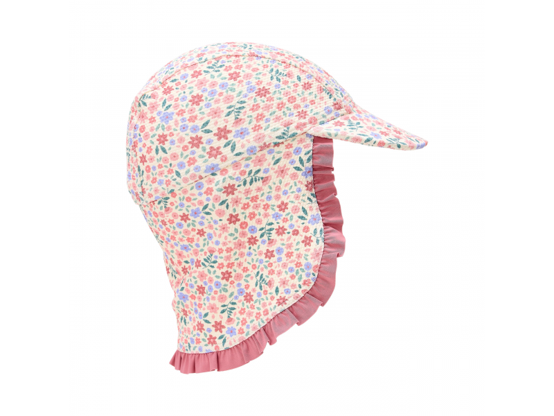 Plážová kšiltovka s ochranou krku Dreamy Flowerfield vel. 3