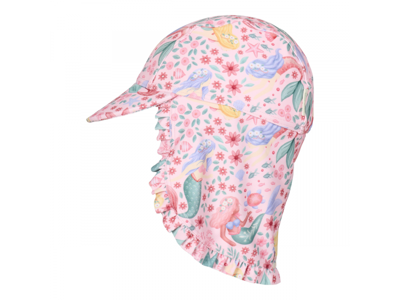Plážová kšiltovka s ochranou krku Dreamy Mermaid vel. 1