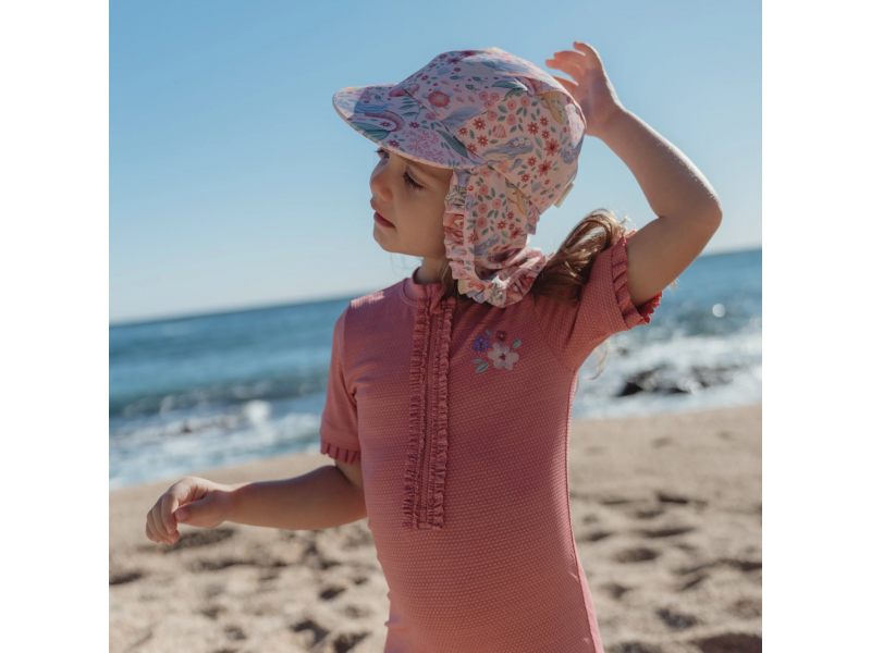 Plážová kšiltovka s ochranou krku Dreamy Mermaid vel. 1