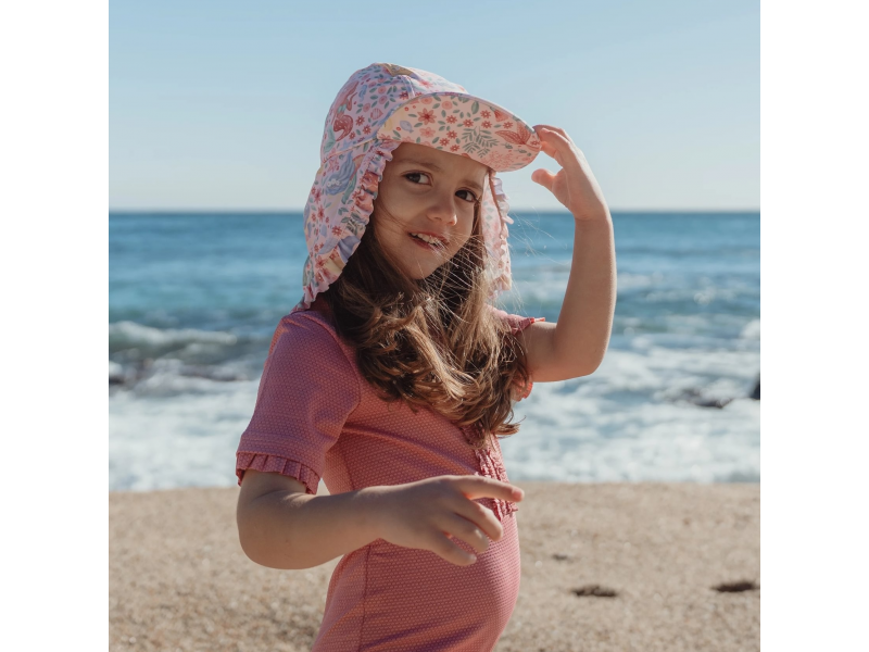 Plážová kšiltovka s ochranou krku Dreamy Mermaid vel. 1