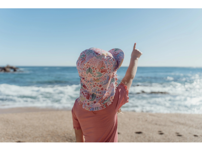 Plážová kšiltovka s ochranou krku Dreamy Mermaid vel. 3