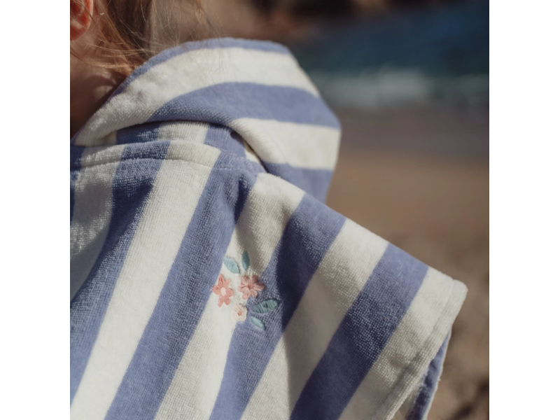 Plážové pončo Dreamy Purple Stripe